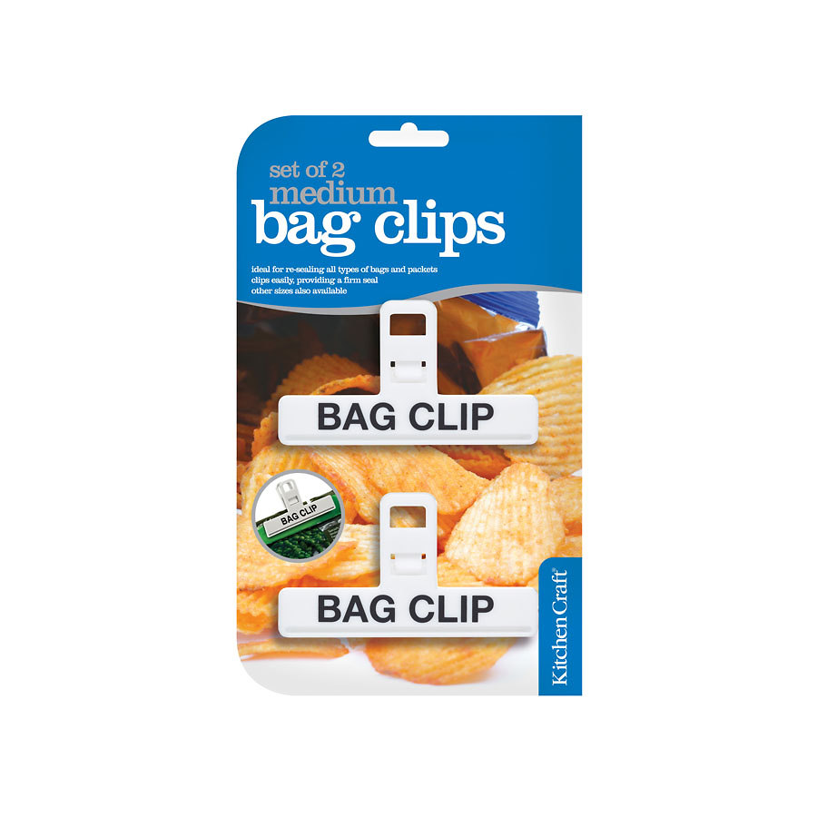X Medium Plastic Bag Clips 9cm Catering Supplies UK