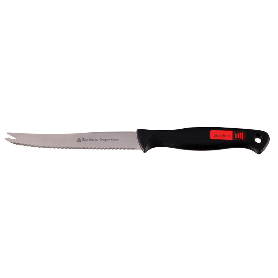 Gustav Serrated Bar Knife 4 inch10cm Moulded Handle Catering Supplies UK