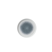 Raku Topaz Blue  Walled Plate 8.67