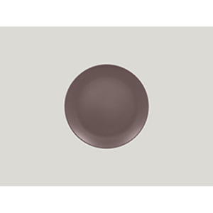 Nmellow Flat Coupe Plate Chest Brown 21cm
