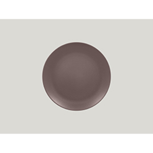 Nmellow Flat Coupe Plate Chest Brown 24cm