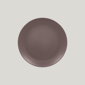 Nmellow Flat Coupe Plate Chest Brown 31cm